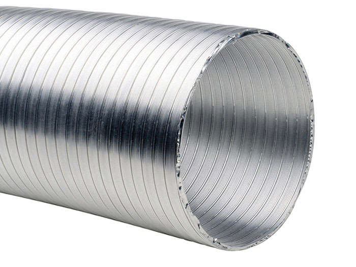 Gaine de ventilation aluminium <br> Ø 150 mm - Longueur : 1 m