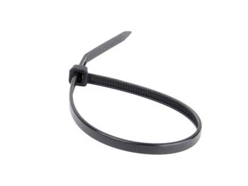 Collier de serrage nylon noir<br> Longueur 300 mm - Largeur 5 mm
