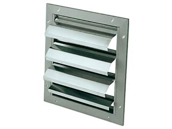 Volets automatiques pour ventilateur axial<br> cadre acier et volet aluminium