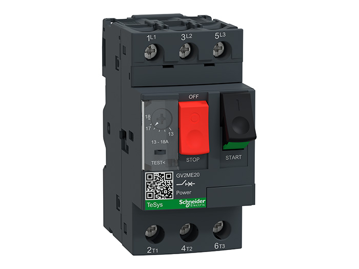 Disjoncteur moteur - 13..18A - 3P 3d - déclencheur magnéto-thermique