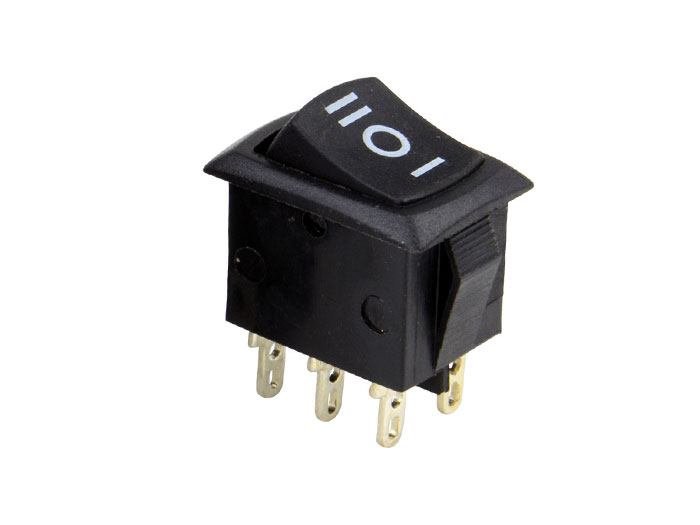 Micro-interrupteur à bouton-poussoir inverseur avec levier 10a