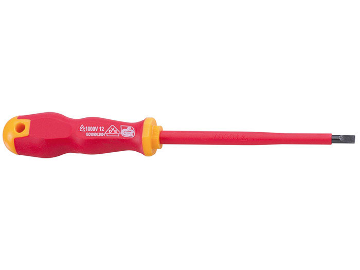 Tournevis isolé 1000V<br> Vis à fente 4,0 x 100