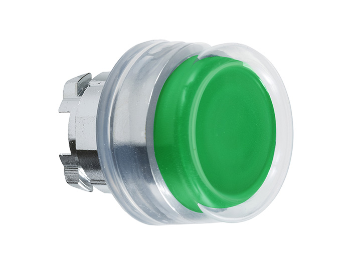 Tête de bouton poussoir + capuchon IP69K - Ø22 - vert