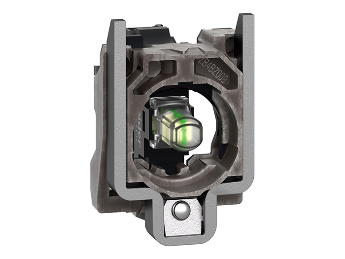 Corps voyant LED - blanc - 230VAC