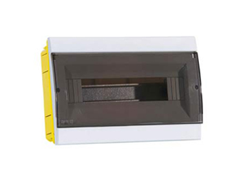 Coffret électrique à encastrer - IP40<br> 12/14 modules - Porte transparente