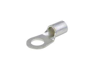 Cosse cuivre roulée soudée<br> Ø 10 mm - Section câble 25 mm² 