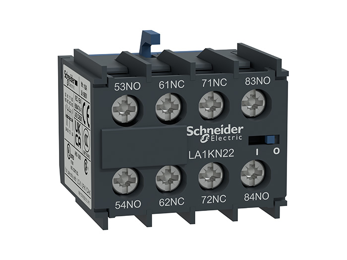 Bloc de contacts auxiliaires - 3F+1O - bornes à vis-étriers