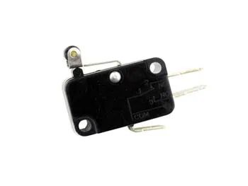 Micro switch contact Faston<br> A levier court et roulette
