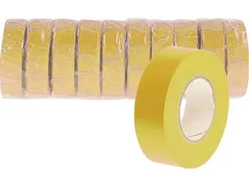 Rouleau adhésif jaune<br> Largeur 19 mm