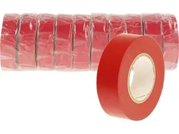 Rouleau adhésif rouge<br> Largeur 19 mm