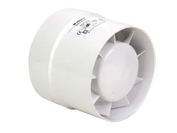 Ventilateur axial en ligne Ø 125 mm<br> Débit 188 m³/h