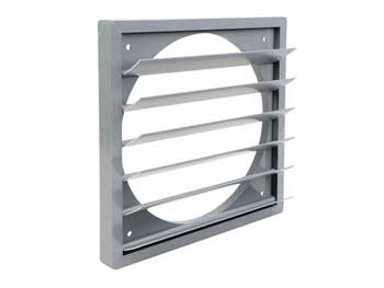 Persienne carrée pour ventilateur tubulaire 14 740 - 17 200 m³/h