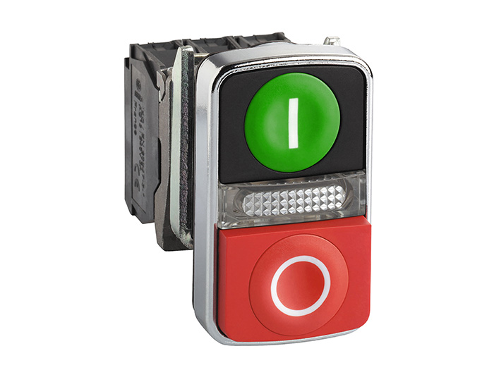 BOUTON DOUBLE TOUCHE MÉTAL COMPLET