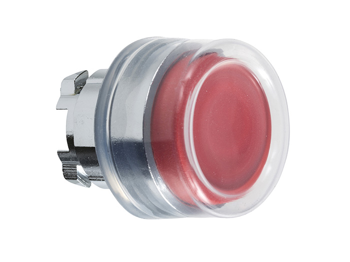 Tête de bouton poussoir + capuchon IP69K - Ø22 - rouge