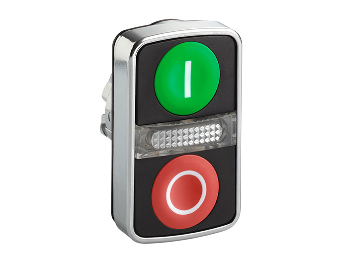 Corps voyant LED - blanc - 230VAC